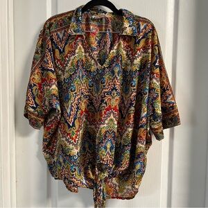 Colorful Paisley Women's Blouse